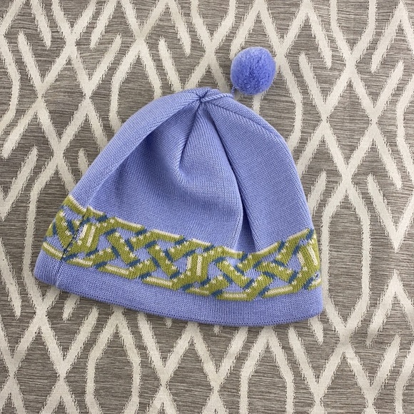 North Face Ski Hat 100% Wool with fleece lining at ears One Size - Picture 2 of 4